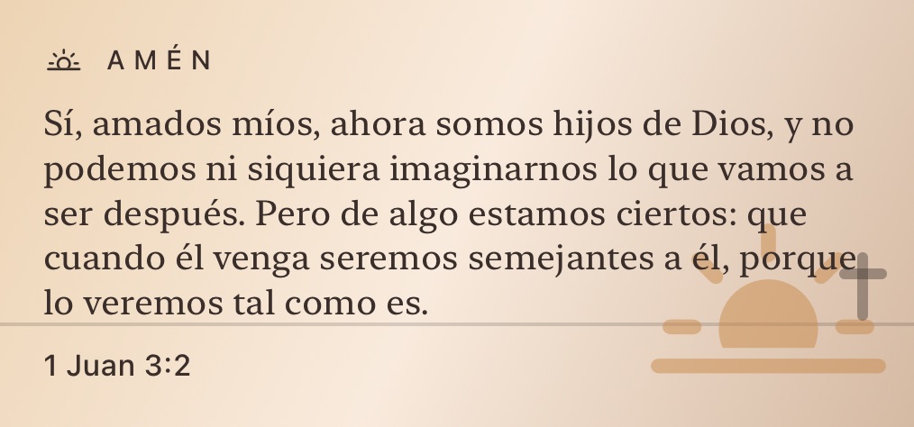 AMÉN widget on the Home Screen